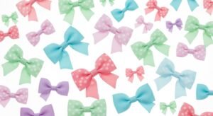 Cute bow background image 4