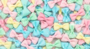 Cute bow background image 6
