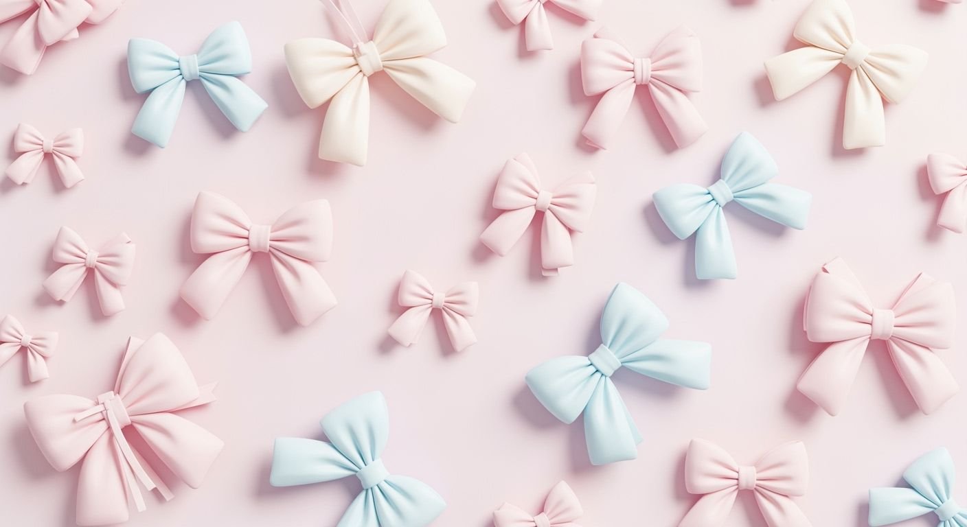 Cute bow background image 7