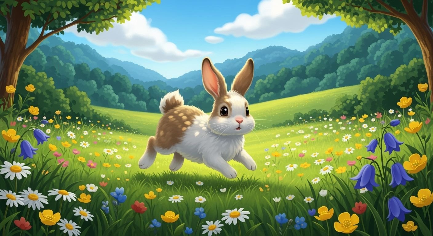 Cute bunny background image 2
