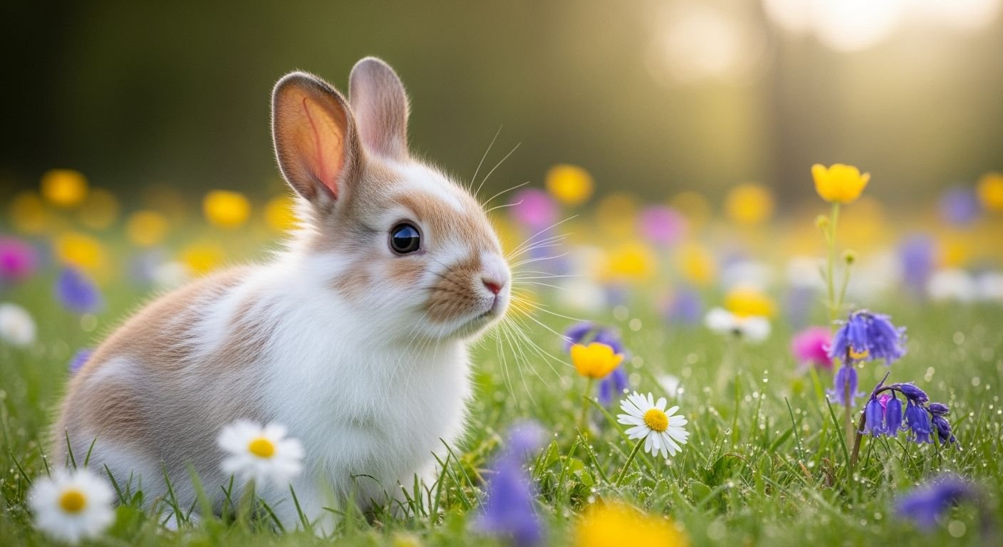 Cute bunny background image 4