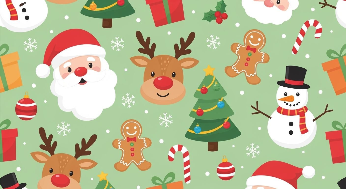 Cute christmas background for image 2