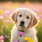 Cute dog background image