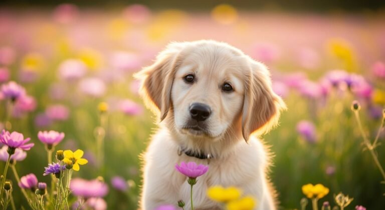 Cute dog background image