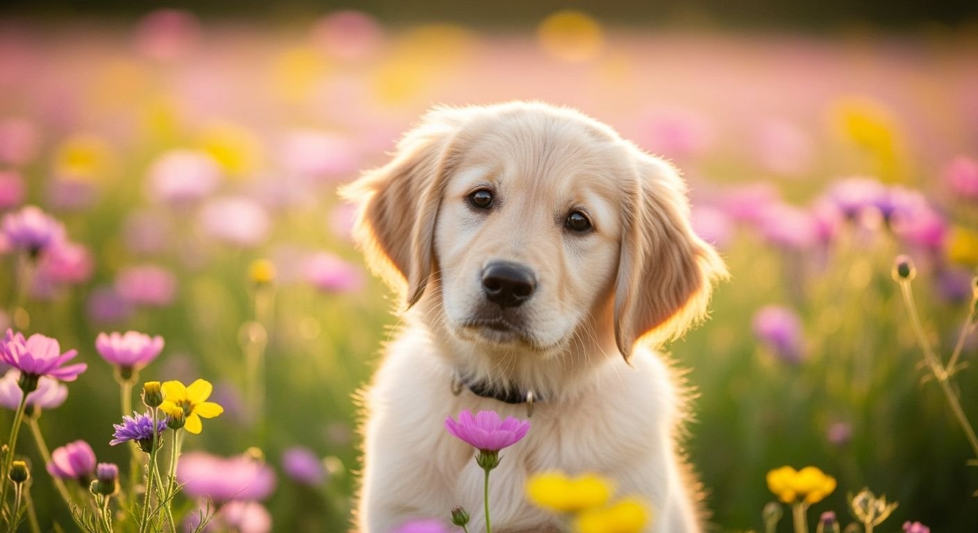 Cute dog background image