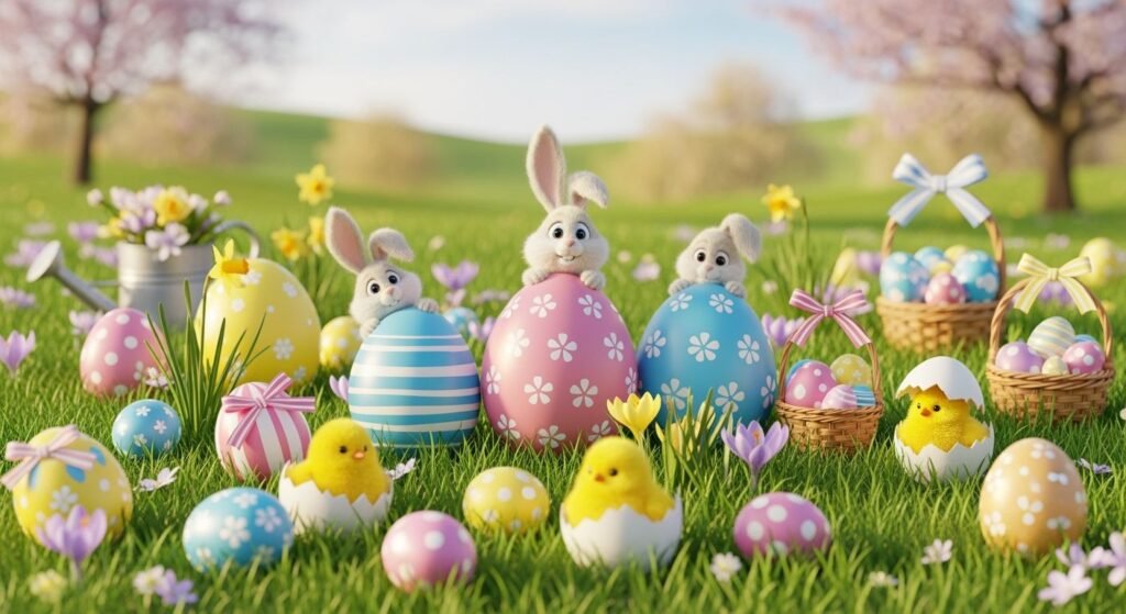 Cute easter background image 8