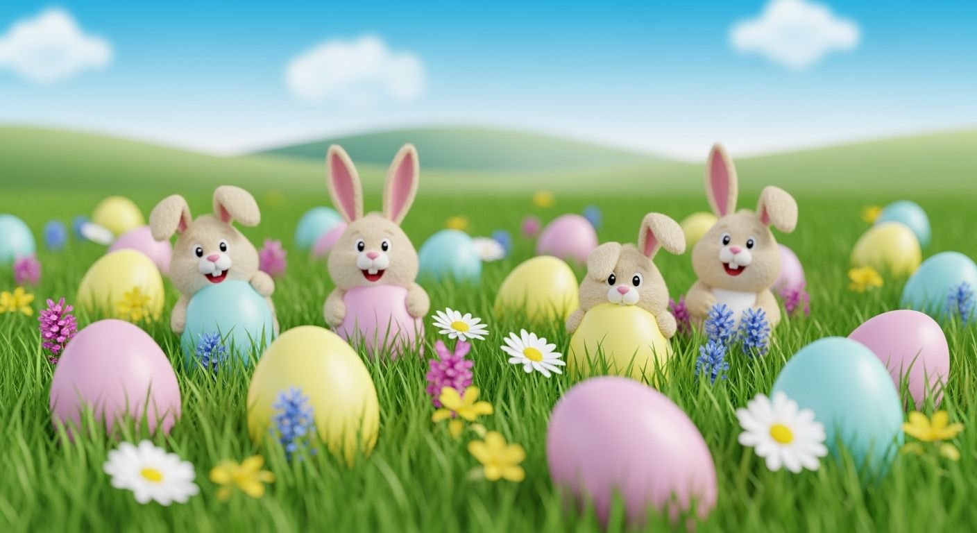 Cute easter background image