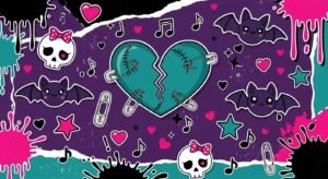 Cute emo background image
