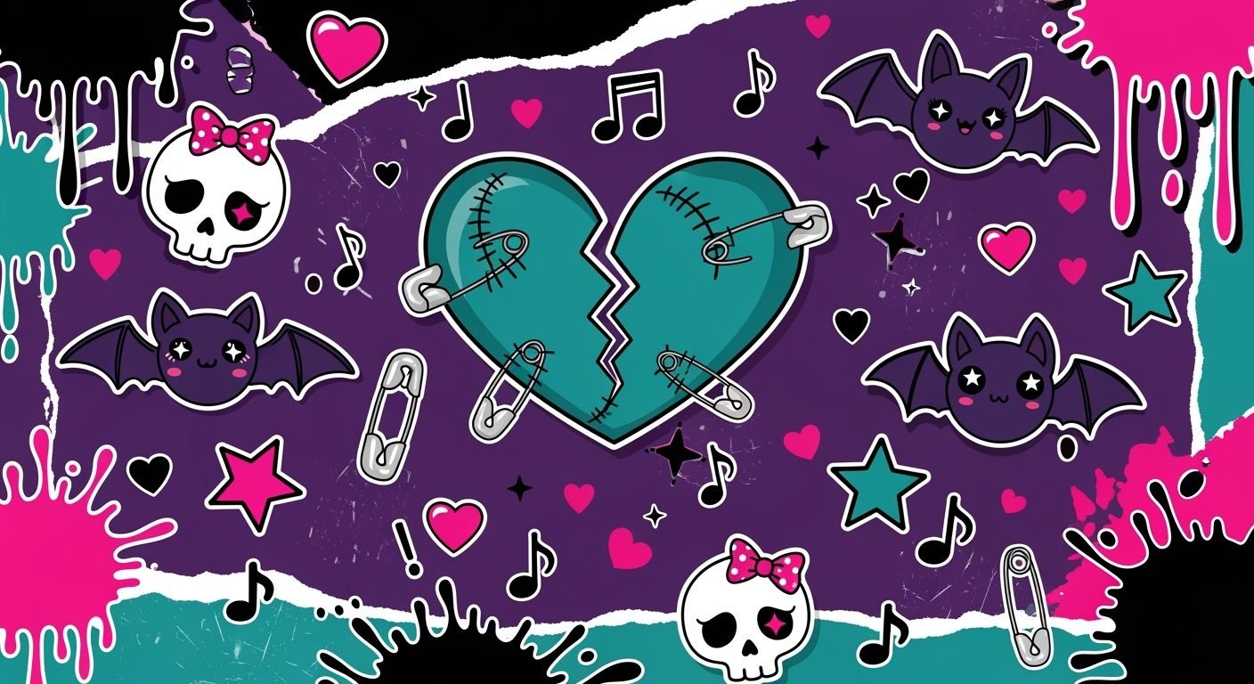 Cute emo background image