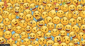 Cute emoji background image