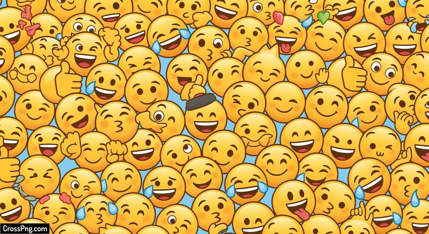 Cute emoji background image