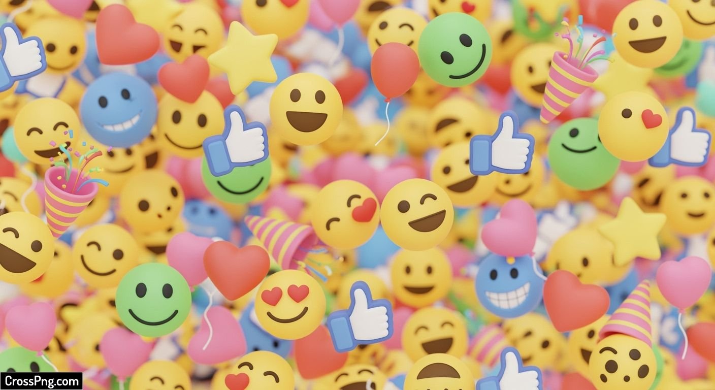 Cute emoji background image