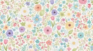 Cute floral background image 3