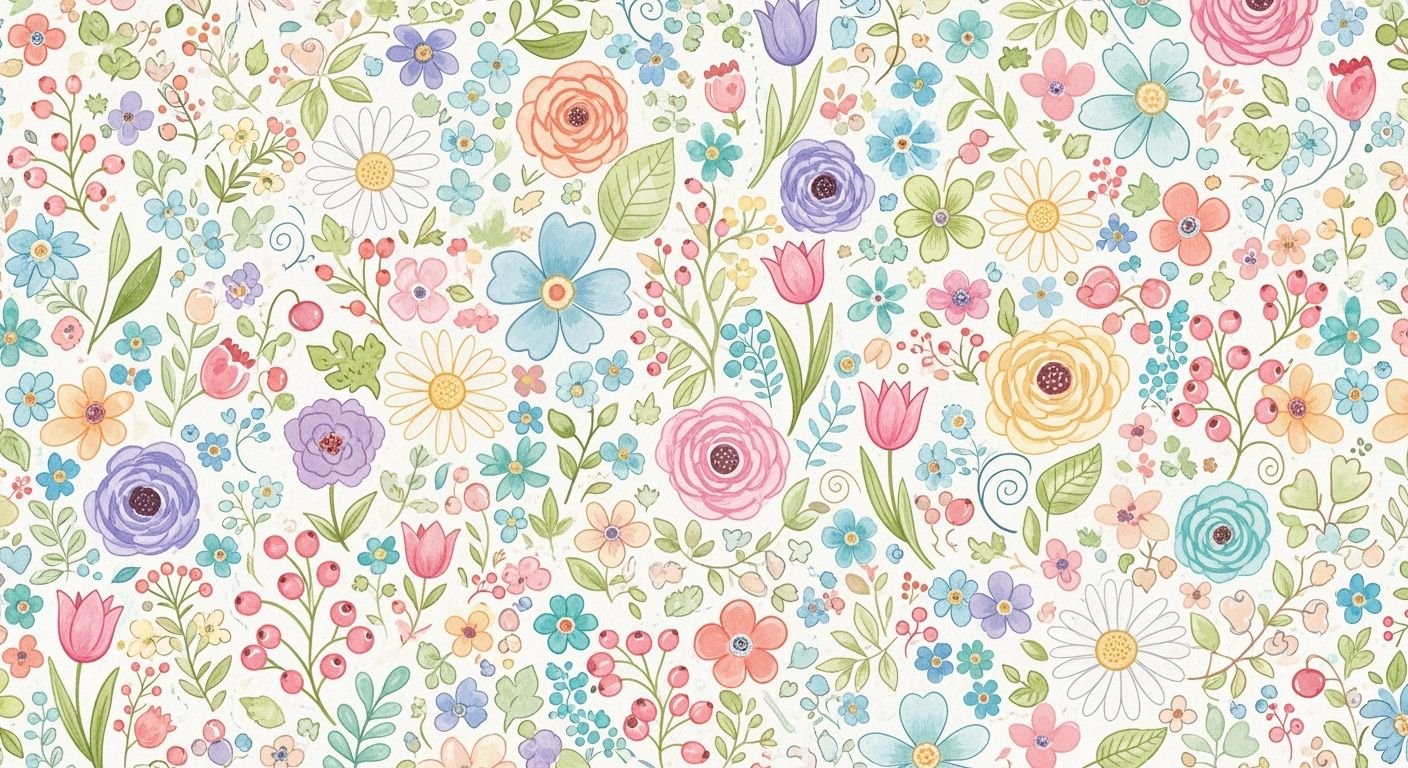 Cute floral background image 3