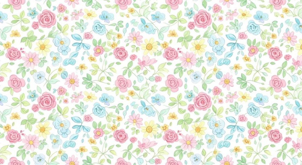 Cute floral background image 4