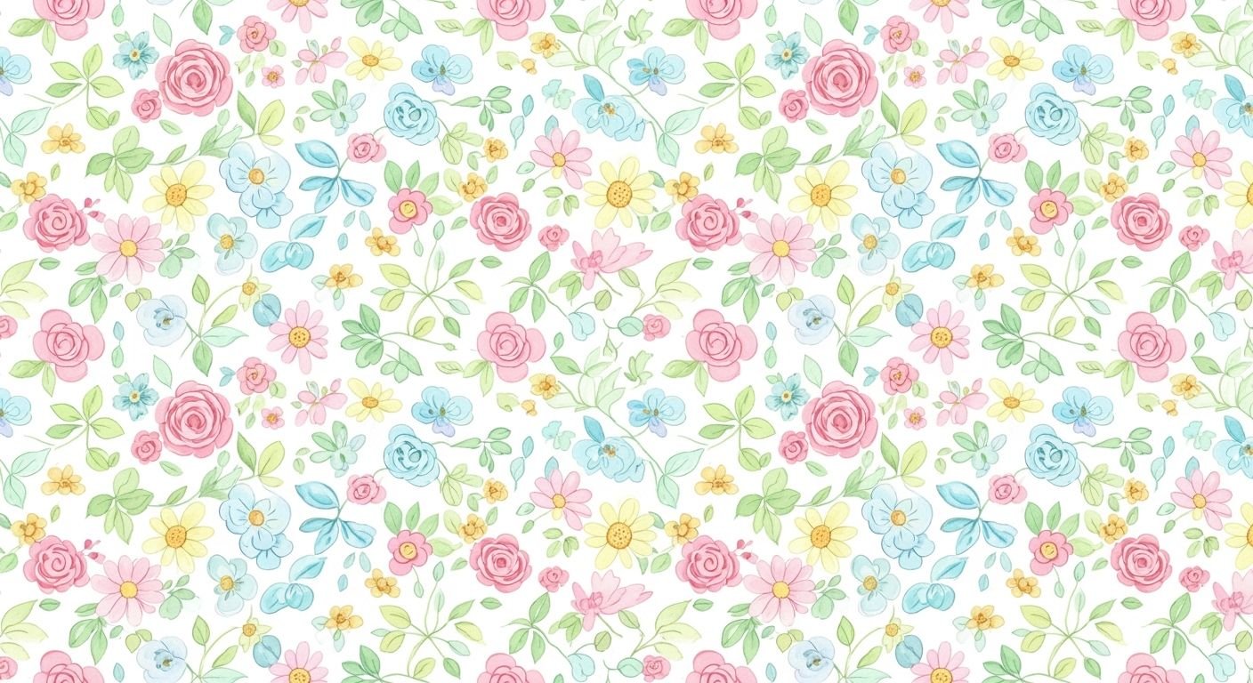 Cute floral background image 4