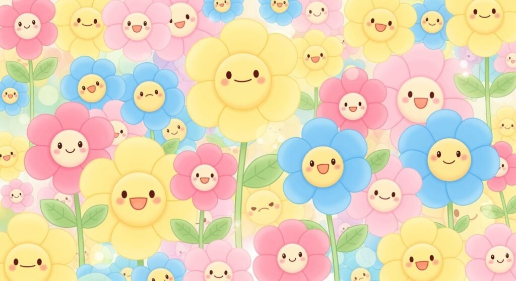 Cute flower background image