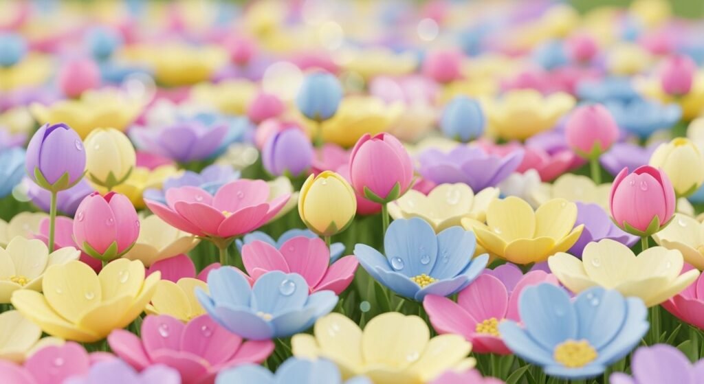 Cute flower background image 3