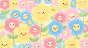 Cute flower background image