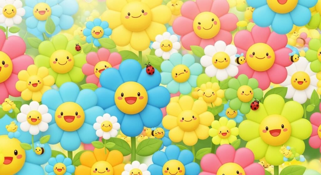 Cute flower background image 4