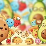 Cute food background image