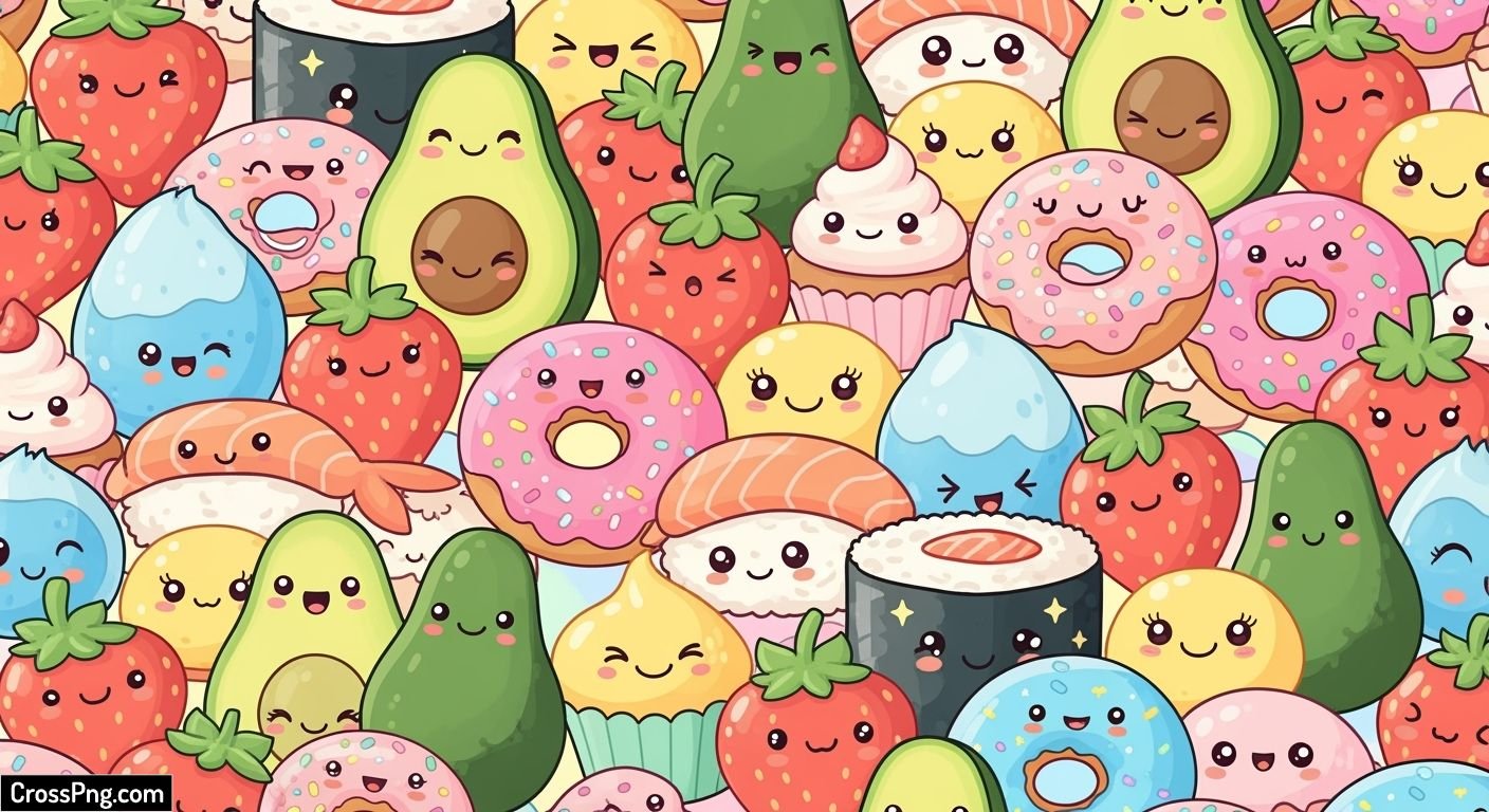Cute food background image 2