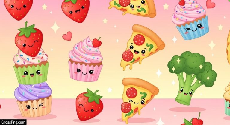 Cute food background image 3