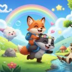 Cute friends background image