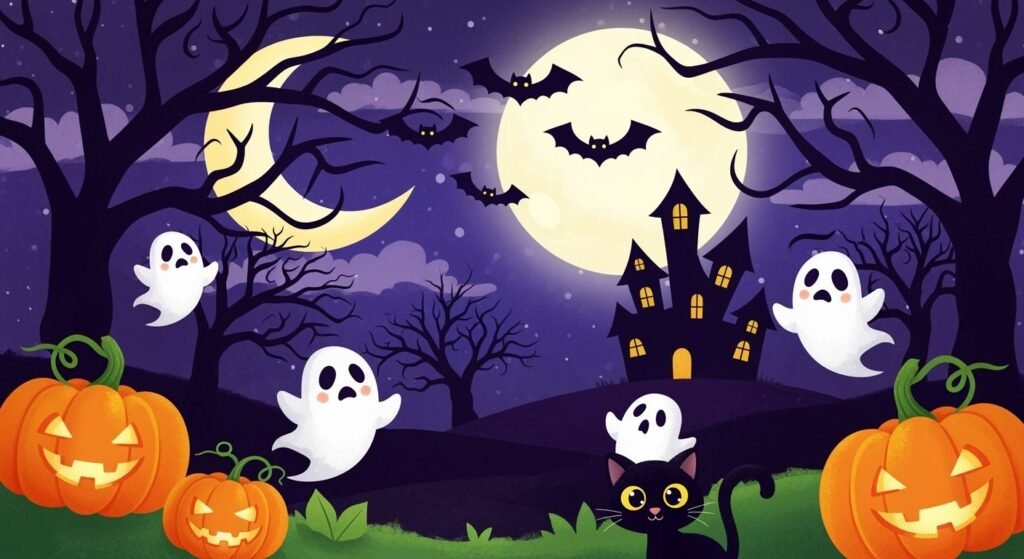 Cute halloween background image