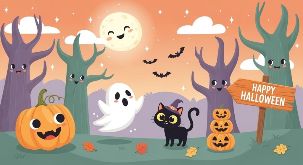 Cute halloween background image 2