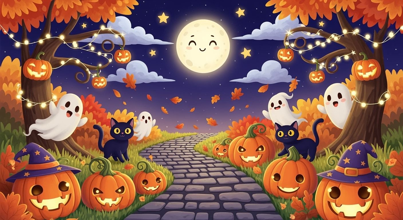 Cute halloween background image 3