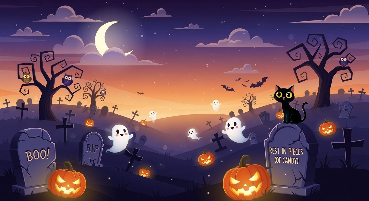 Cute halloween background image 5