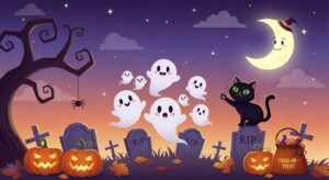Cute halloween desktop background image 2