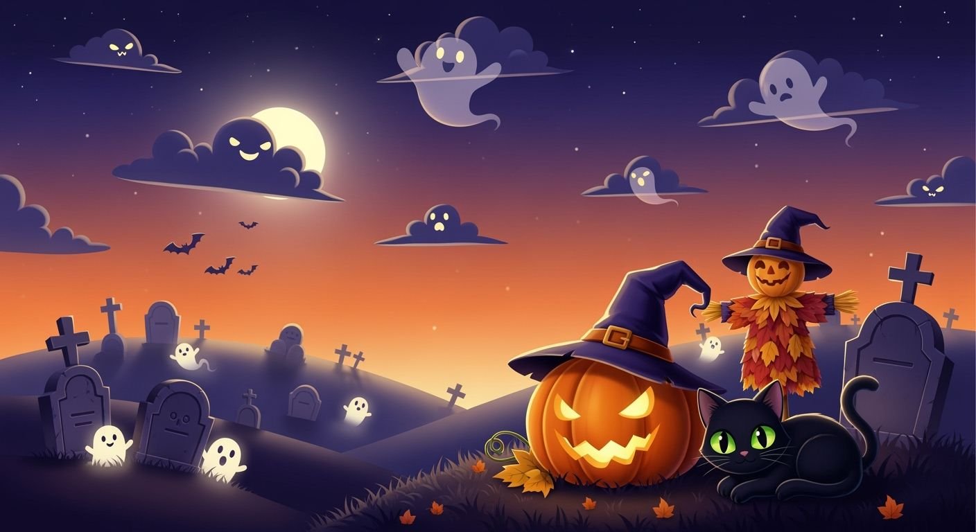 Cute halloween desktop background image 4