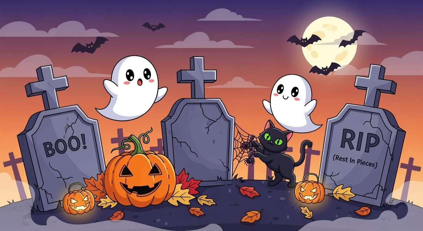 Cute halloween desktop background image