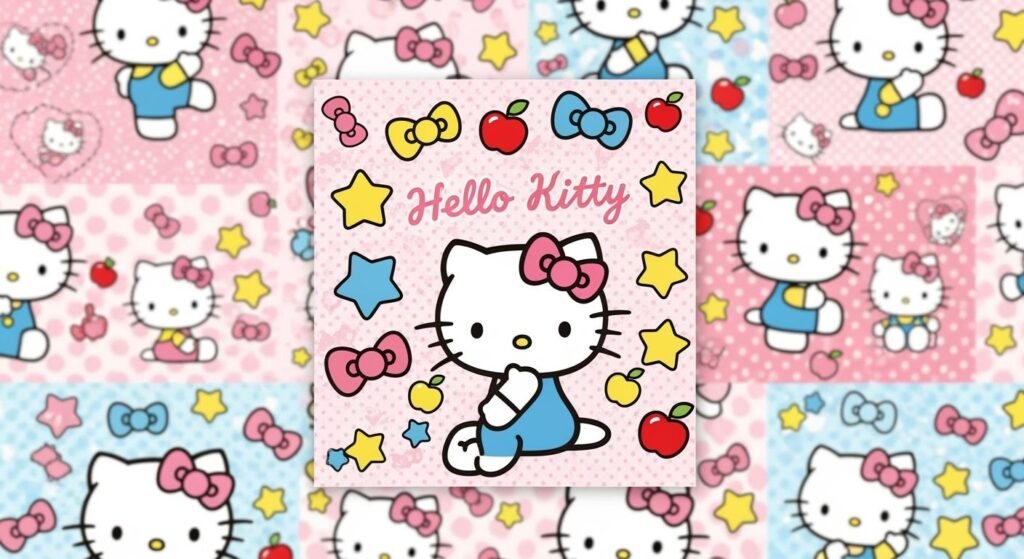 Cute hello kitty background image 5