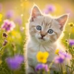 Cute kitten background image 2