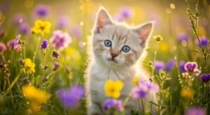 Cute kitten background image 2