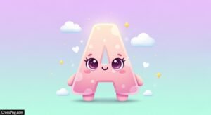 Cute letter a wallpaper image