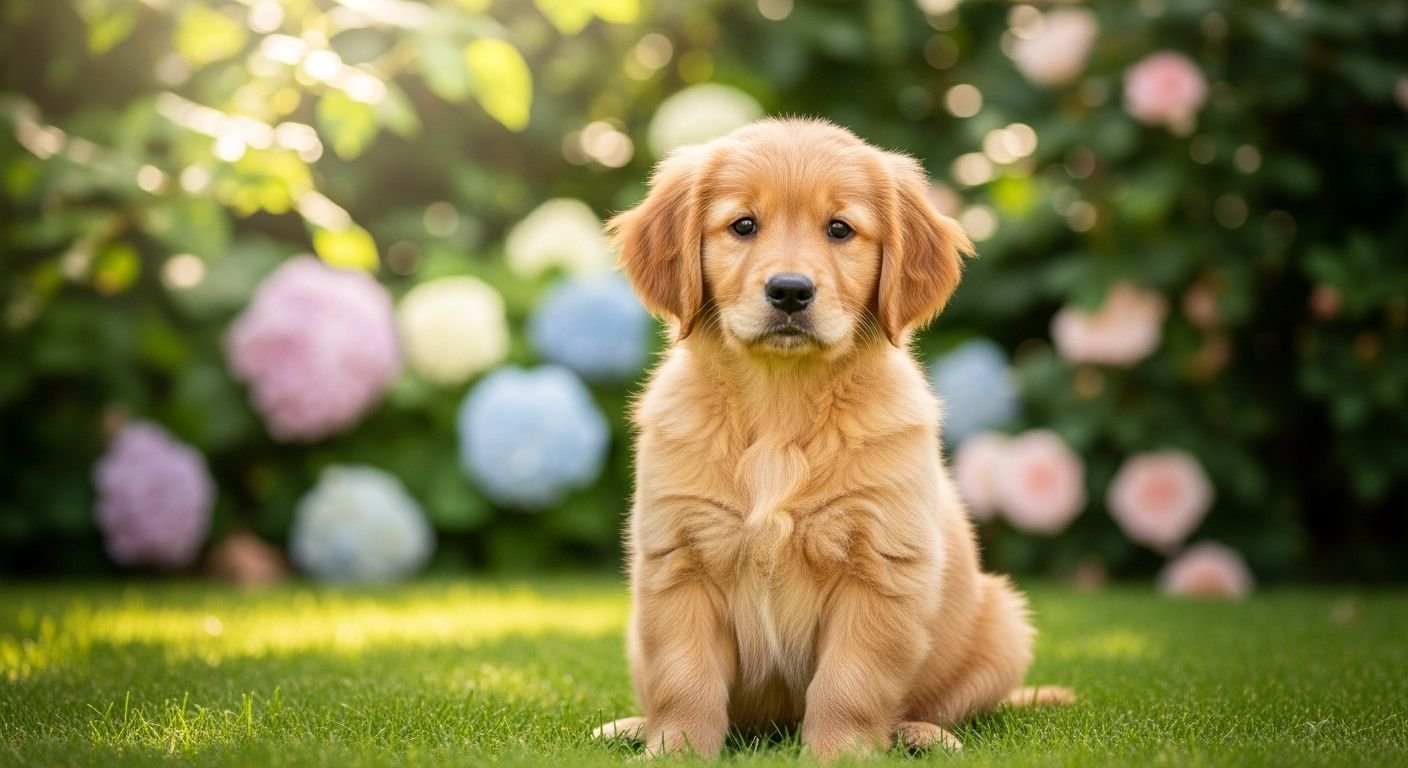 Cute puppy background image 4