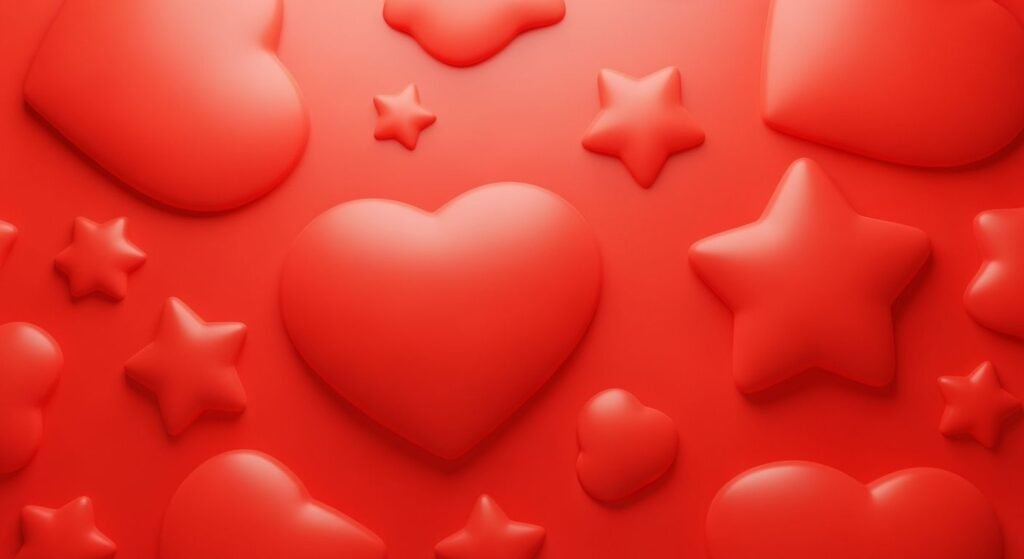 Cute red background image 2