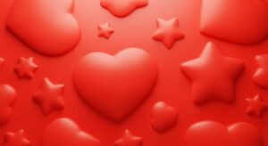Cute red background image 2