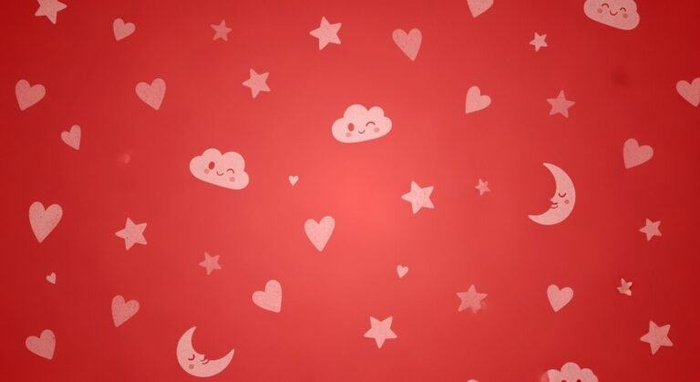 Cute red background image 3