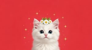 Cute red background image 4