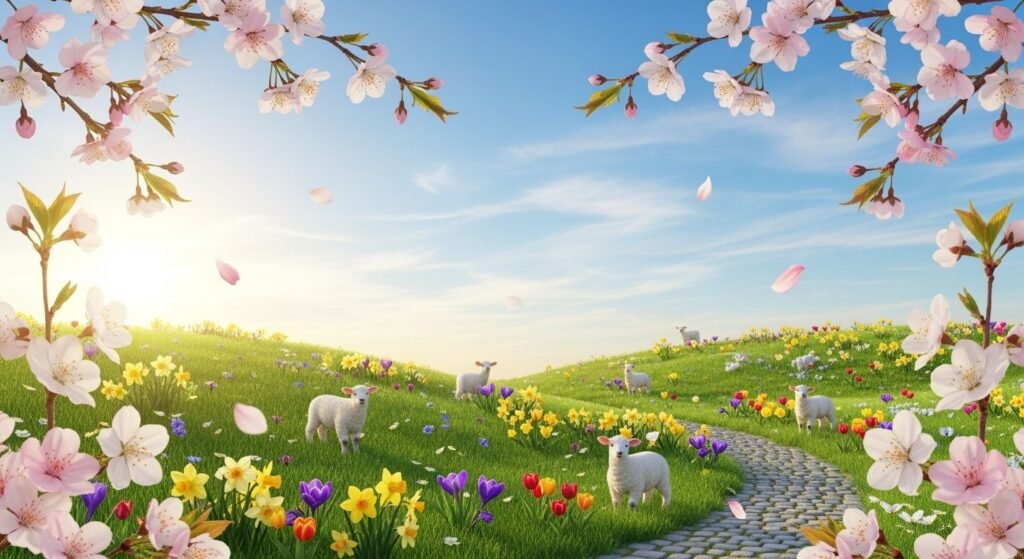 Cute spring background image 4