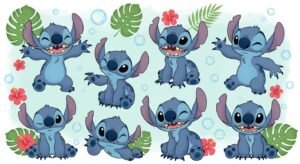 Cute stitch background image