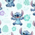 Cute stitch background image 4