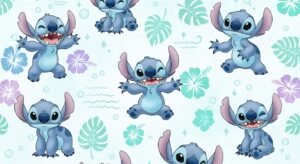 Cute stitch background image 4
