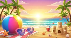 Cute summer background image 2