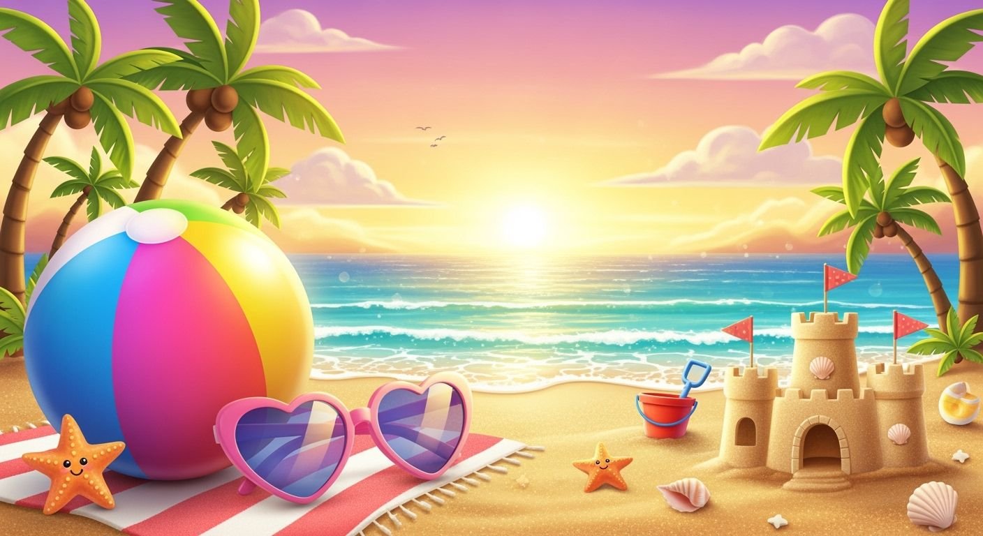 Cute summer background image 2